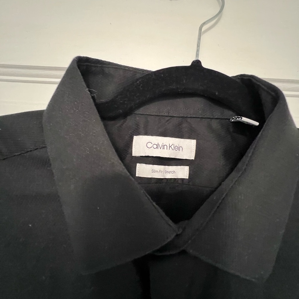 Black button down shirt black
